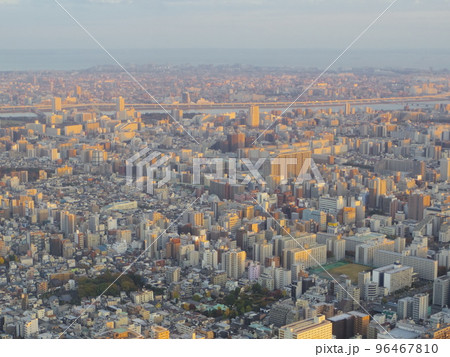 東京スカイツリーからの晩秋の眺め 荒川 東京スカイツリーからの晩秋の眺め 荒川 96467810