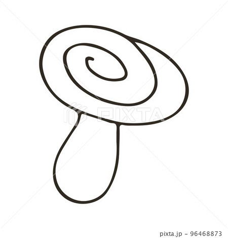 Autumn. Monochrome illustration in hand drawn style 96468873