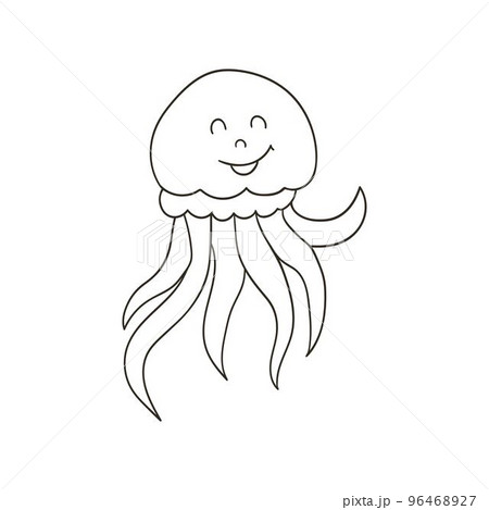 Monochrome Illustrations in hand draw style 96468927