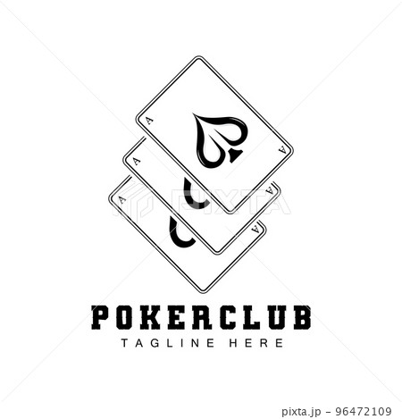 Poker Casino Card Logo, Diamond Card Icon, Hearts, Spades, Ace. Gambling Game Poker Club Design Poker Casino Card Logo, Diamond Card Icon, Hearts, Spades, Ace. Gambling Game Poker Club Design 96472109