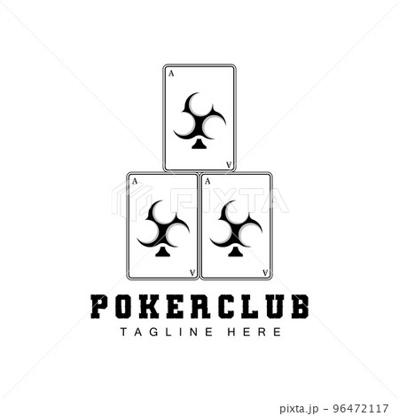 Poker Casino Card Logo, Diamond Card Icon, Hearts, Spades, Ace. Gambling Game Poker Club Design Poker Casino Card Logo, Diamond Card Icon, Hearts, Spades, Ace. Gambling Game Poker Club Design 96472117