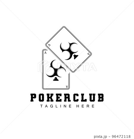 Poker Casino Card Logo, Diamond Card Icon, Hearts, Spades, Ace. Gambling Game Poker Club Design Poker Casino Card Logo, Diamond Card Icon, Hearts, Spades, Ace. Gambling Game Poker Club Design 96472118