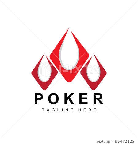 Poker Casino Card Logo, Diamond Card Icon, Hearts, Spades, Ace. Gambling Game Poker Club Design Poker Casino Card Logo, Diamond Card Icon, Hearts, Spades, Ace. Gambling Game Poker Club Design 96472125