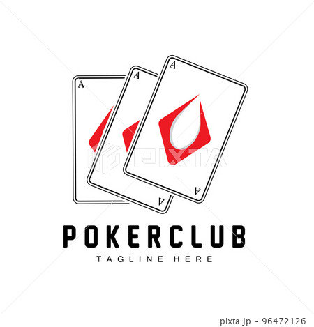 Poker Casino Card Logo, Diamond Card Icon, Hearts, Spades, Ace. Gambling Game Poker Club Design Poker Casino Card Logo, Diamond Card Icon, Hearts, Spades, Ace. Gambling Game Poker Club Design 96472126