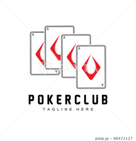 Poker Casino Card Logo, Diamond Card Icon, Hearts, Spades, Ace. Gambling Game Poker Club Design Poker Casino Card Logo, Diamond Card Icon, Hearts, Spades, Ace. Gambling Game Poker Club Design 96472127