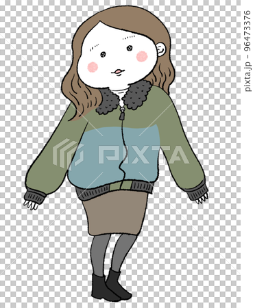 軍裝夾克女裝搭配 96473376