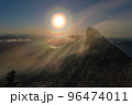 虹と石鎚山天狗岳 96474011