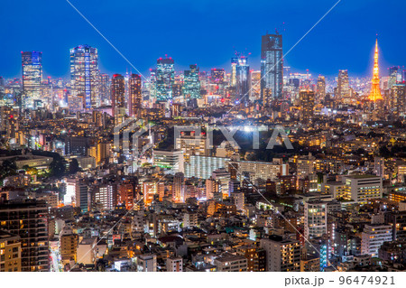 東京 恵比寿ガーデンプレイスからの夜景 東京 恵比寿ガーデンプレイスからの夜景 96474921