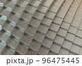 Wave of metal silver cubes 96475445