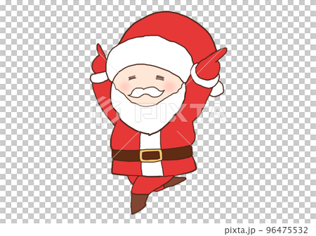 Santa Claus dancing dance smile 96475532