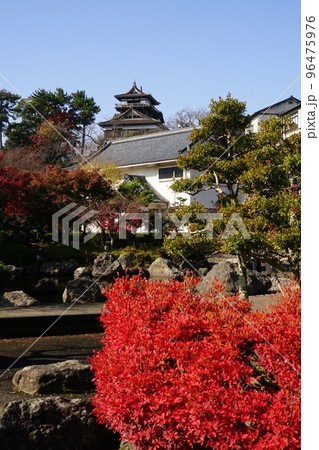 丸岡城 国重要文化財 晩秋 北陸唯一の天守閣 丸岡城 国重要文化財 晩秋 北陸唯一の天守閣 96475976