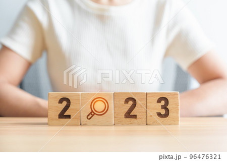 2023 block with magnifying glass icon. SEO, Search Engine Optimization, hiring , Advertising, Idea, Strategy, marketing, Keyword, Content and New Year start concepts 2023 block with magnifying glass icon. SEO, Search Engine Optimization, hiring , Advertising, Idea, Strategy, marketing, Keyword, Content and New Year start concepts 96476321