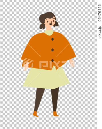 winter girl illustration 96476526