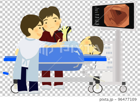 Patients and medical workers who do colon cameras 96477109
