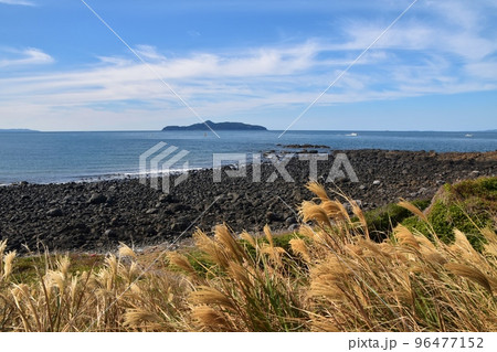 秋の波戸岬の風景　佐賀 96477152