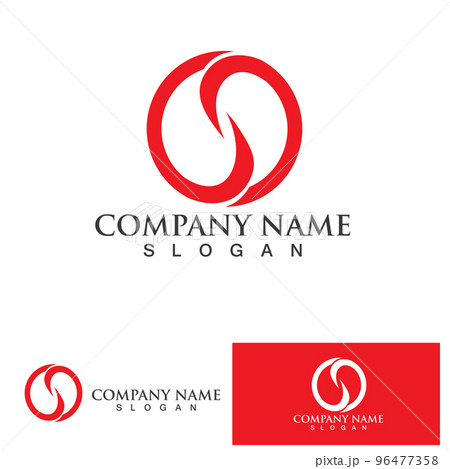 Business corporate letter S logo design vector. 96477358