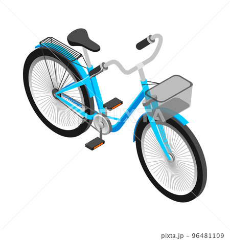 Bicycle Isometric Icon 96481109