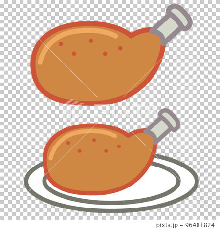 肉セット カラーアイコンイラストセット 肉セット カラーアイコンイラストセット 96481824