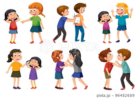 Bullying kids character collection Bullying kids character collection 96482689