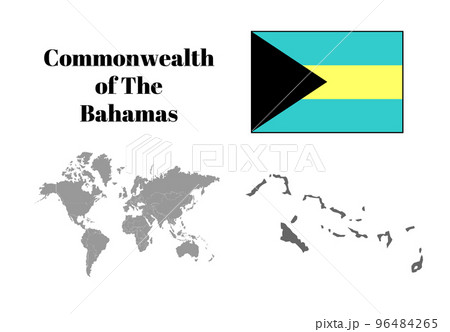 バハマ　国旗/地図/領土