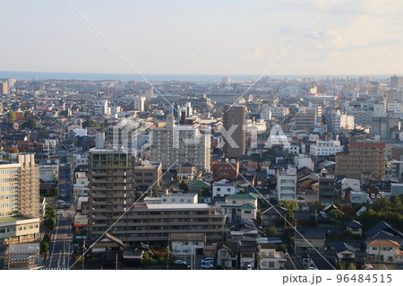 本丸からの眺望・米子城跡（鳥取県・米子市） 96484515
