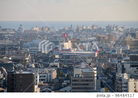 本丸からの眺望・米子城跡（鳥取県・米子市） 96484517