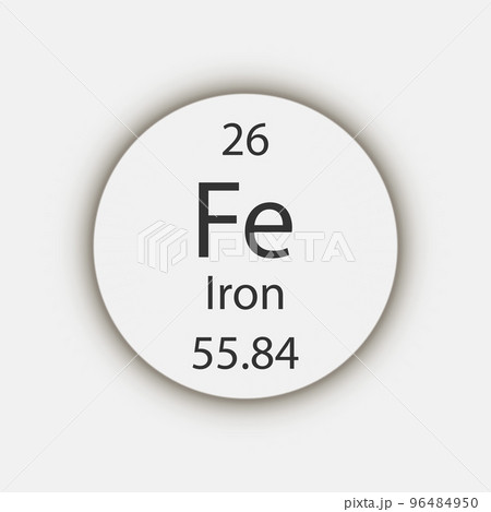 Iron Symbol Chemical Element Of The