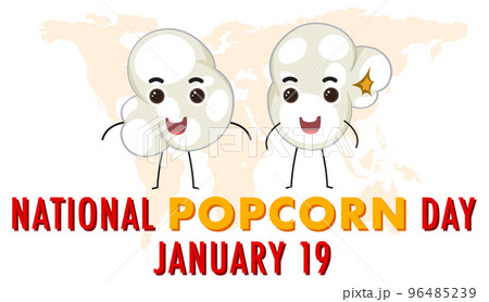 National Popcorn Day Banner Design 96485239