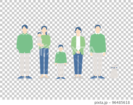 一家三口全身照 一家三口全身照 96485618