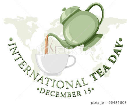 International tea day text banner design International tea day text banner design 96485803