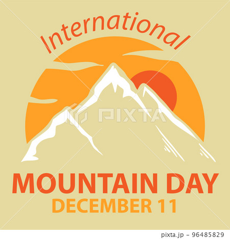 International mountain day text for poster design International mountain day text for poster design 96485829