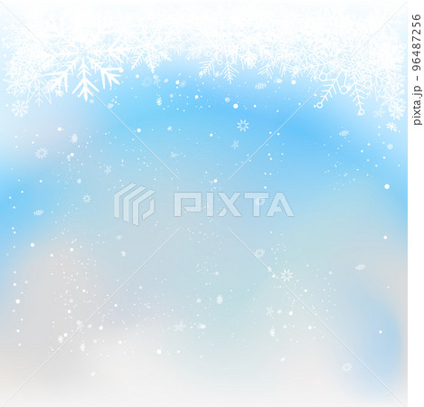 Christmas blue sky and winter snowfall Christmas blue sky and winter snowfall 96487256