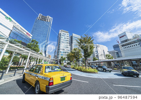JR川崎駅前　タクシー乗り場の風景【神奈川県・川崎市】 96487594