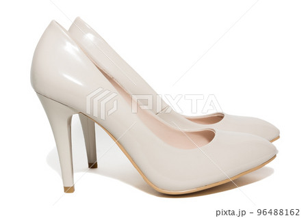 female shoes on a white background female shoes on a white background 96488162
