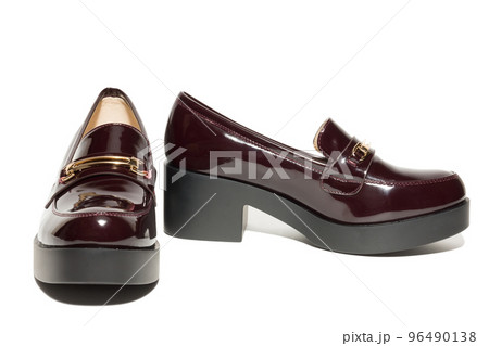 female shoes on a white background female shoes on a white background 96490138