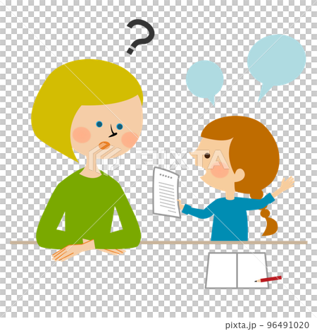 Child interpreting for mother Young carer 96491020