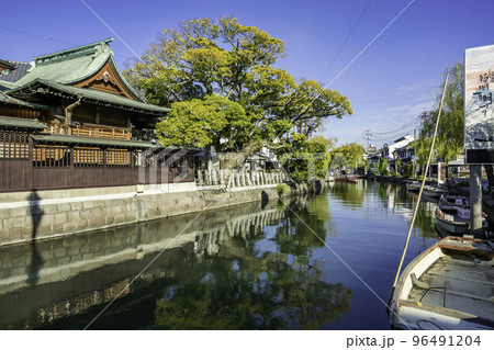 柳川　柳川川下り観光通り　福岡県柳川市 96491204