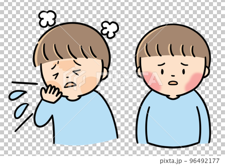 りんご病の症状　子供（男子） 96492177