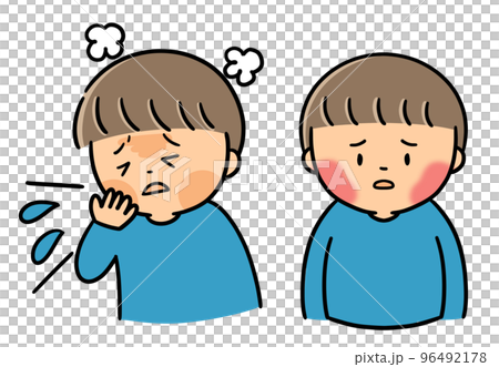 りんご病の症状　子供（男子） 96492178