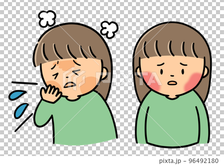 りんご病の症状　子供（女子） 96492180
