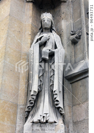 Saint Clotilde statue, Saint Germain l'Auxerrois church, Paris 96493731