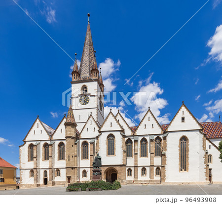 Lutheran Cathedral of Saint Mary (Biserica Evanghelica) in Transylvania, Sibiu, Romania Lutheran Cathedral of Saint Mary (Biserica Evanghelica) in Transylvania, Sibiu, Romania 96493908