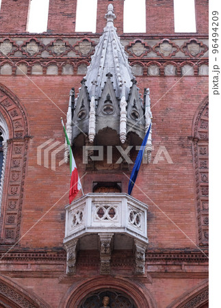 Medieval palace of the merchandise or loggia of the merchants in Bologna, Italy Medieval palace of the merchandise or loggia of the merchants in Bologna, Italy 96494209