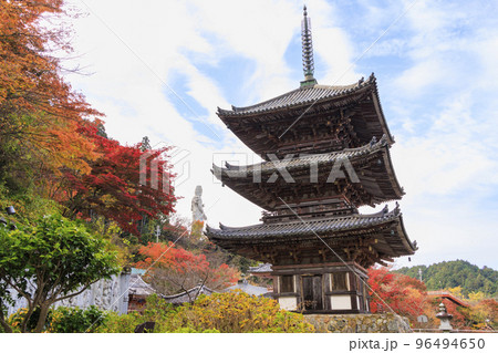 紅葉見頃な壺阪寺 紅葉見頃な壺阪寺 96494650