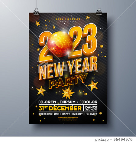 new years eve party poster templates