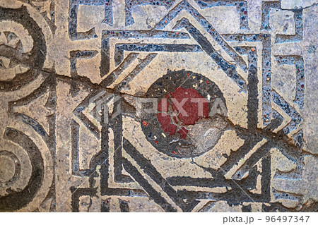 Byzantine mosaics on the floor of St. Nicholas Church Demre, Turkey. Byzantine mosaics on the floor of St. Nicholas Church Demre, Turkey. 96497347
