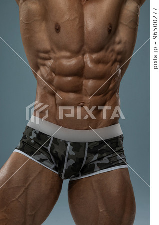 Mens briefs on a muscular body without face Mens briefs on a muscular body without face 96500277