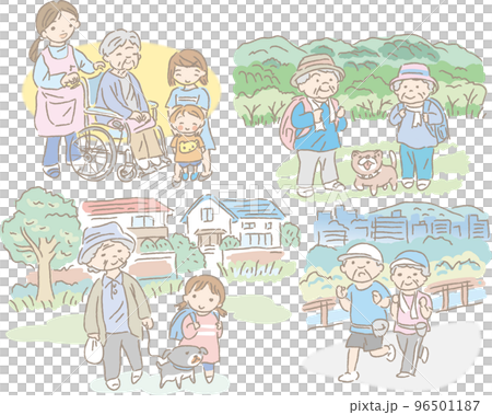 The life of elderly people The life of elderly people 96501187