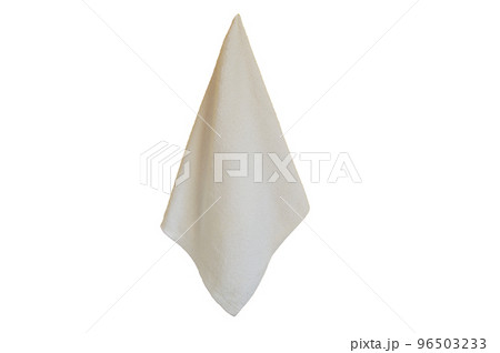 White towel for Spa hanging isolated 96503233