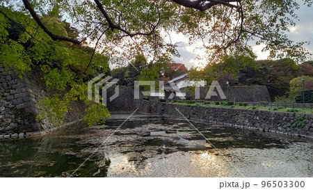 日本100名城 江戸城 夕暮れの 清水門 日本100名城 江戸城 夕暮れの 清水門 96503300
